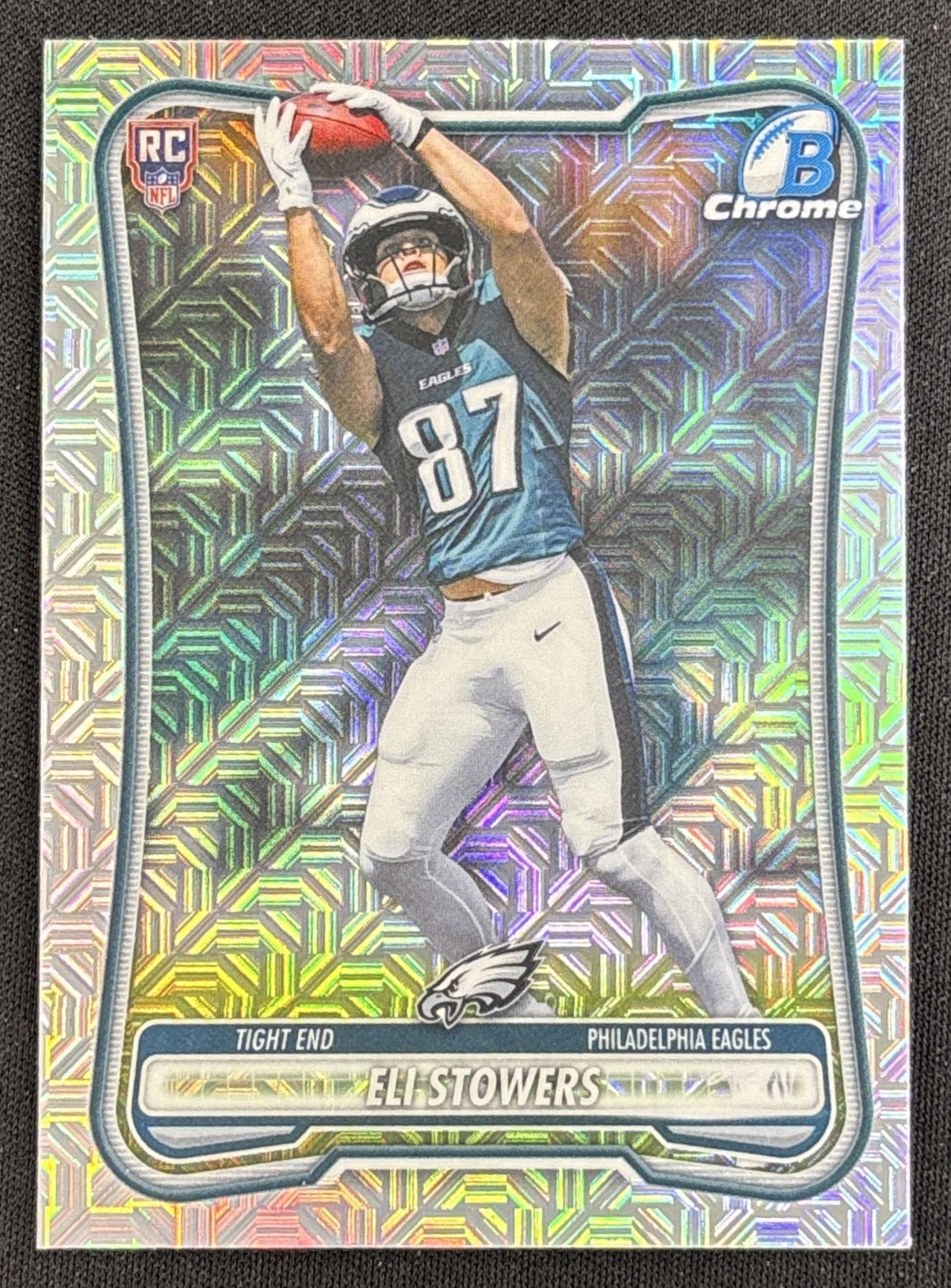 Eli Stowers 2026 Bowman Chrome NFL Mojo Refractor Eagles