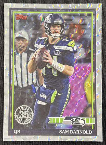 Sam Darnold 2026 Topps 1991 Crackle Foil Seahawks
