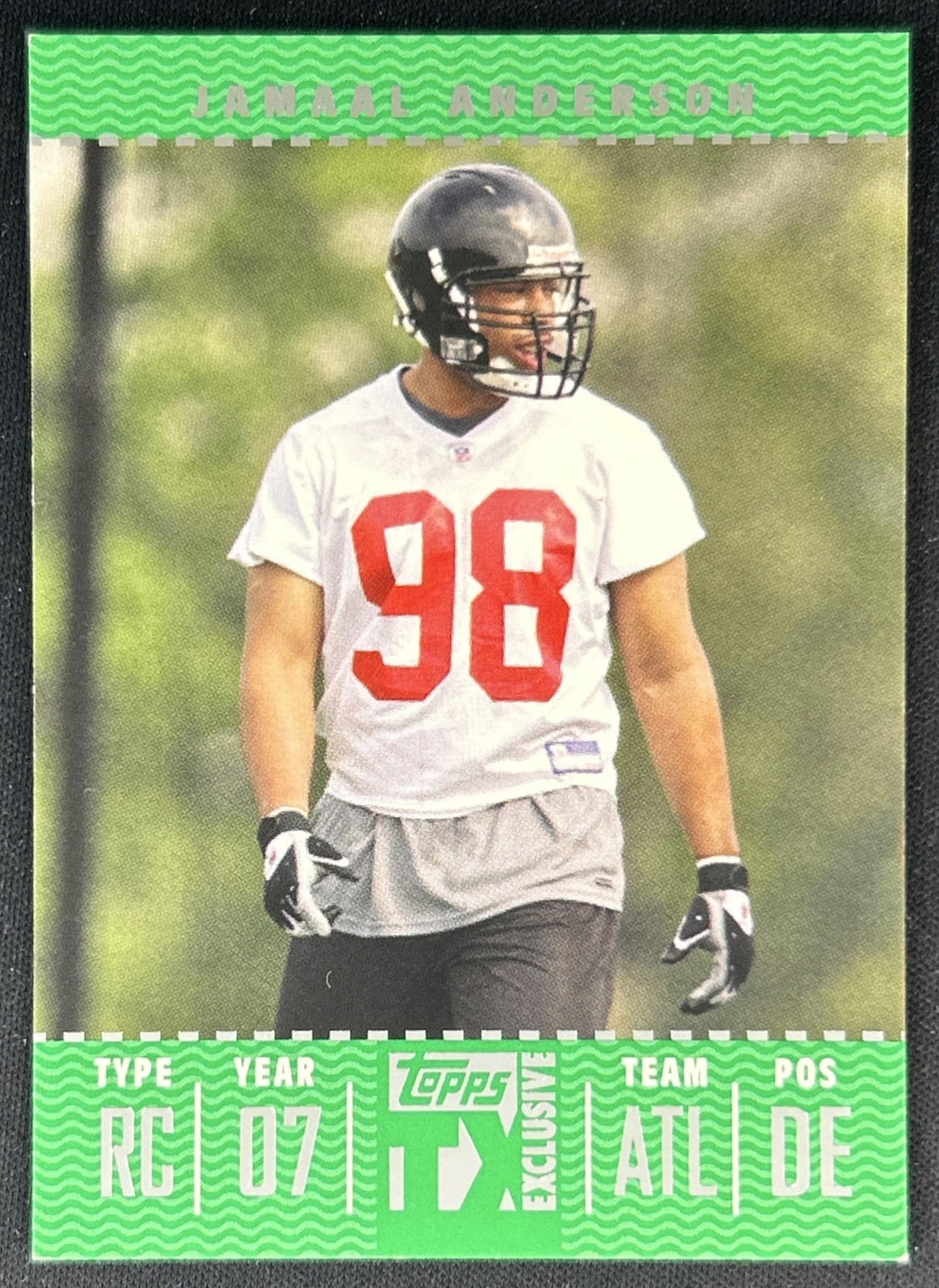 Jamaal Anderson 2007 Topps TX Exclusive /799 Falcons front