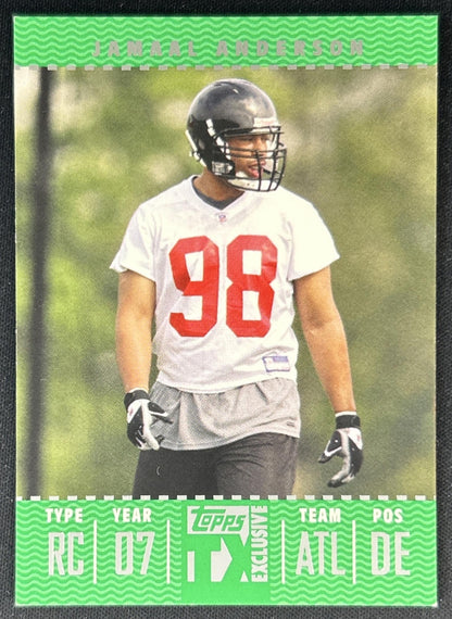 Jamaal Anderson 2007 Topps TX Exclusive /799 Falcons front