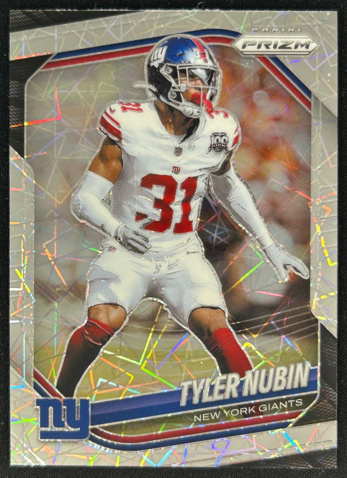 Tyler Nubin 2025 Panini Prizm Lazer Giants Sports Trading Cards