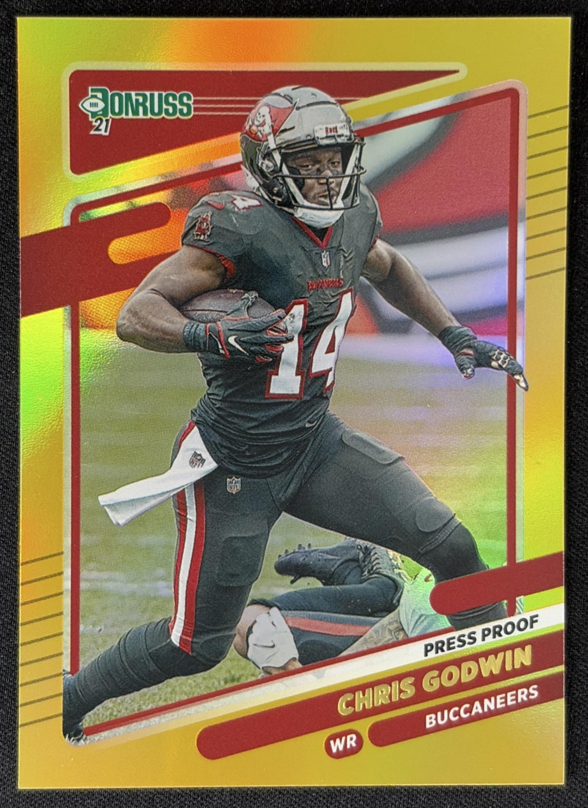 Chris Godwin 2021 Panini Donruss Press Proof Premium Buccaneers - Tampa Bay Buccaneers