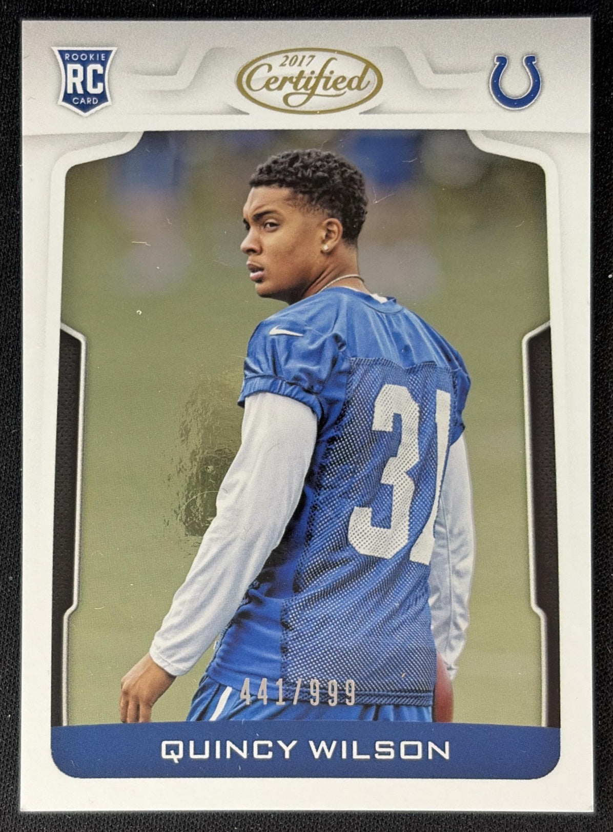 Quincy Wilson 2017 Panini Certified /999 Colts front