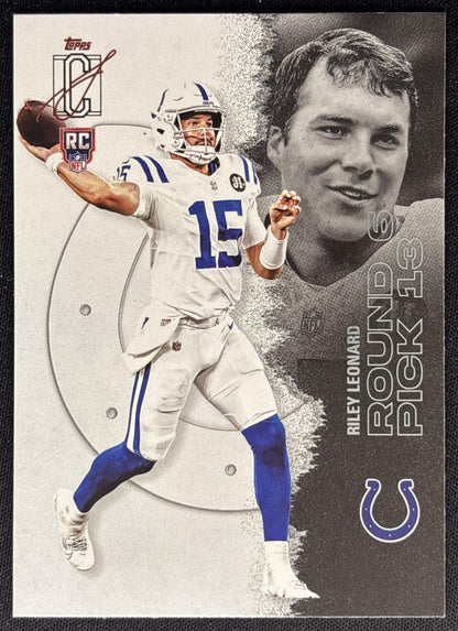 Riley Leonard 2025 Topps Signature Class Rookie Colts front