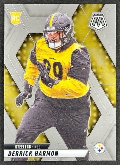 Derrick Harmon 2025 Mosaic Rookies Steelers Sports Trading Card