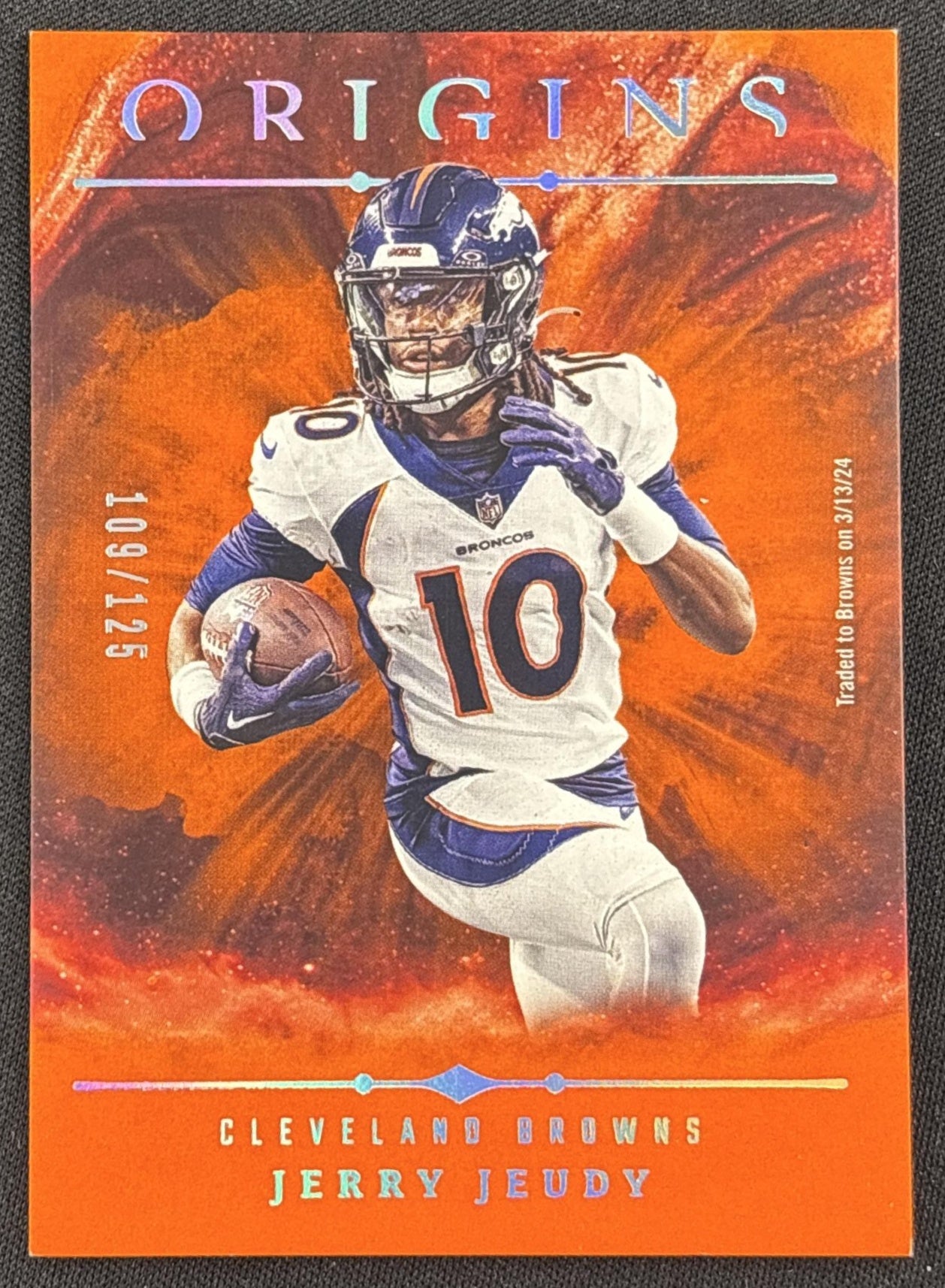 Jerry Jeudy 2024 Panini Origins Orange /125 Browns