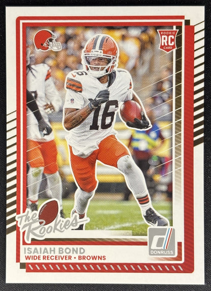 Isaiah Bond 2025 Panini Donruss Rookies & Highlights Browns Sports Trading Cards