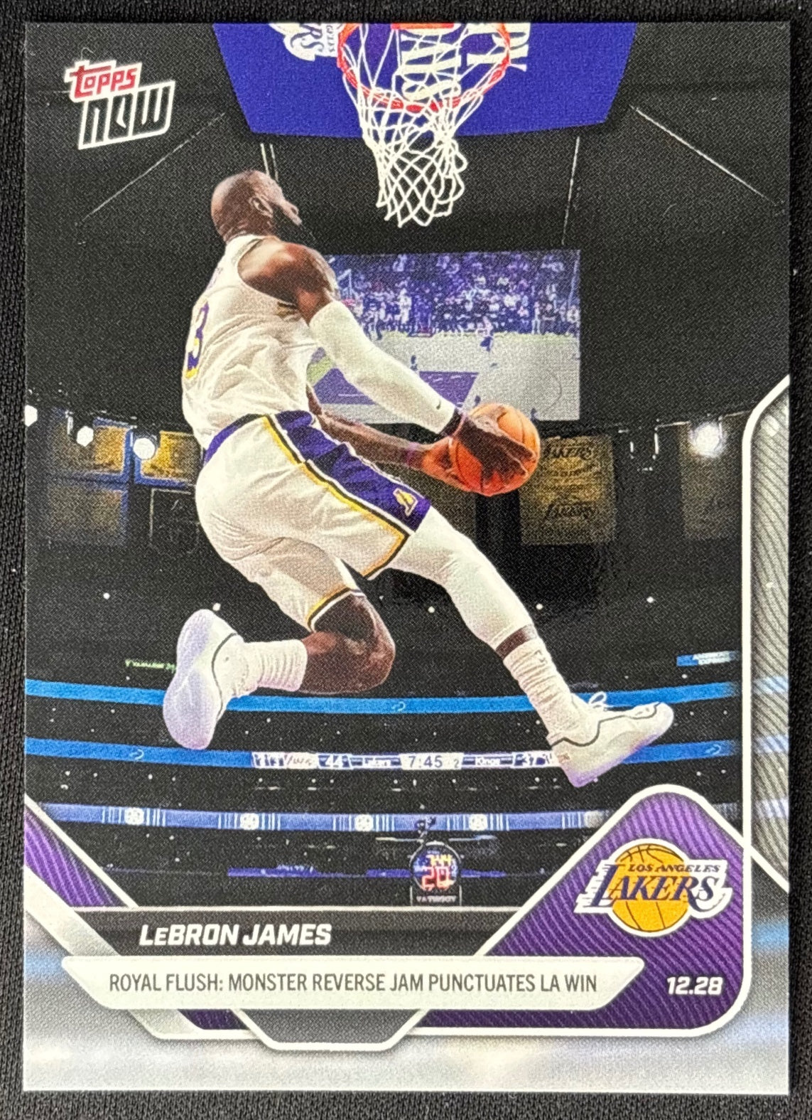 LeBron James 2025 Now Lakers sports trading card