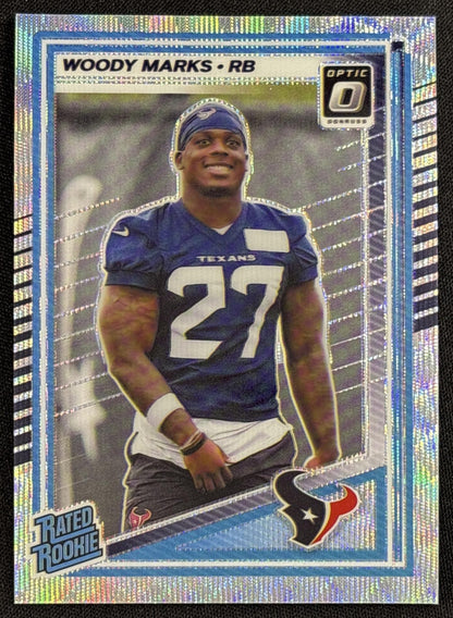 Woody Marks 2025 Panini Donruss Optic Rated Rookie Wave Prizm /300 Texans