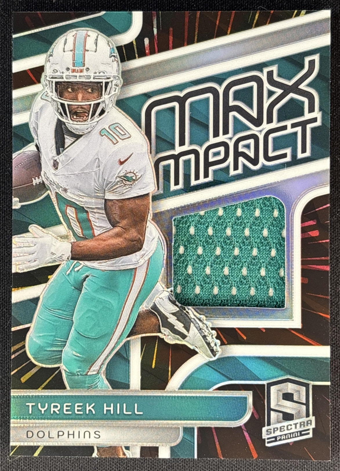 Tyreek Hill 2024 Panini Spectra Max Impact Hyper /75 Dolphins Sports Trading Card