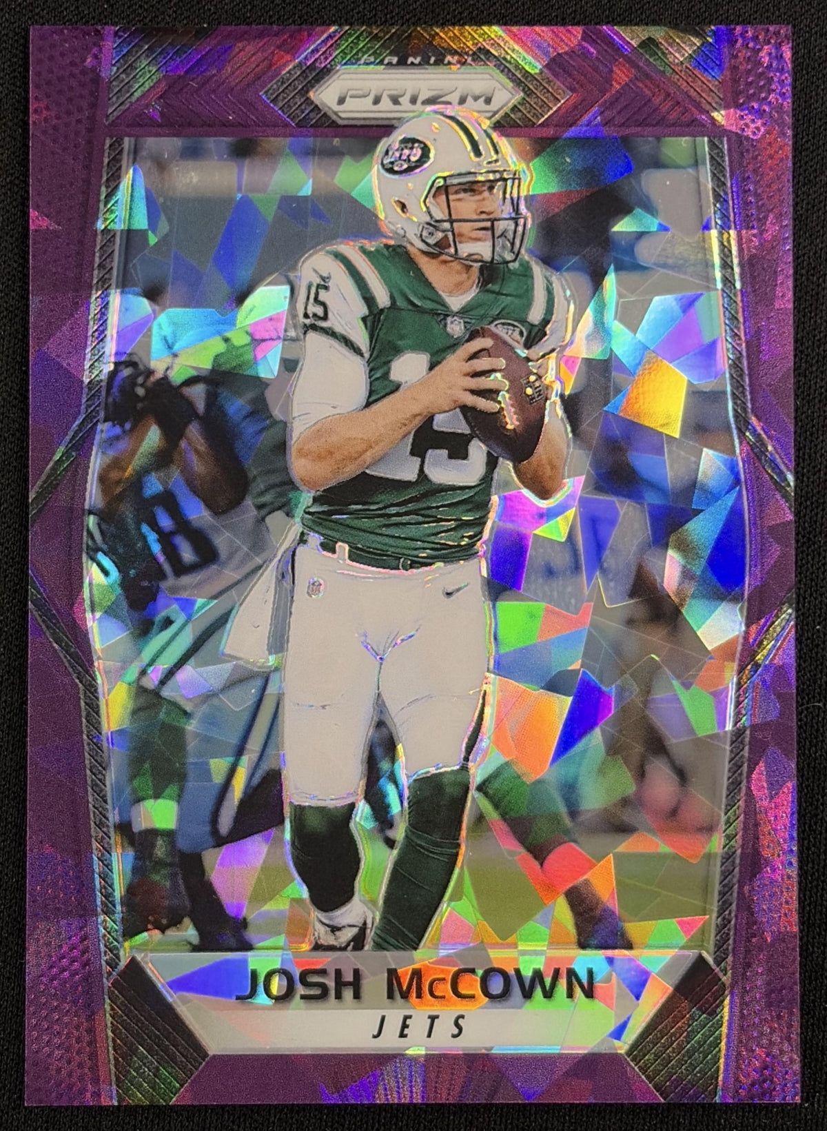 Josh McCown 2017 Panini Prizm Purple Crystals /75 Jets New York Jets Sports Trading Card