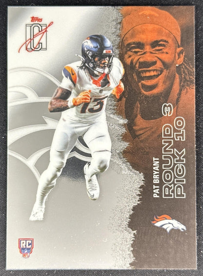 Pat Bryant 2025 Topps Signature Class Chrome Rookie Broncos front