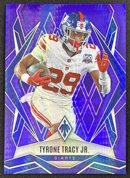 Tyrone Tracy Jr. 2025 Panini Phoenix Purple Hyper Prizm /249 Giants