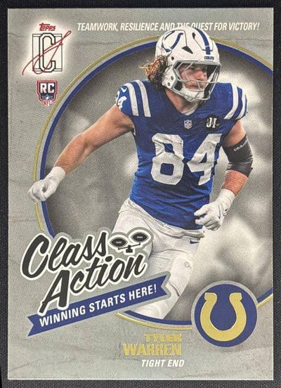 Tyler Warren 2025 Topps Signature Class Action Colts Default Title Sports Trading Cards