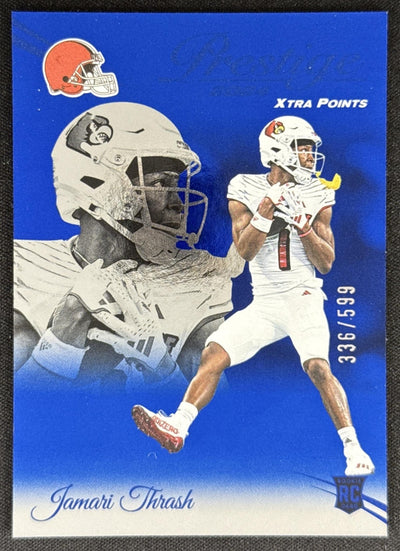 Jamari Thrash 2024 Panini Prestige Blue Xtra Points /599 Browns Sports Trading Card