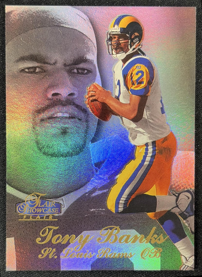 Tony Banks 1997 Fleer Flair Showcase Row 0 Showcase Rams