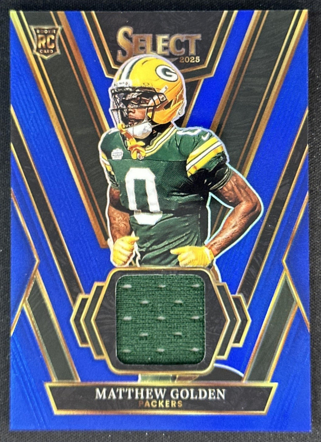 Matthew Golden 2025 Panini Select Rookie Swatches Blue Prizm Packers Default Title Sports Trading Cards