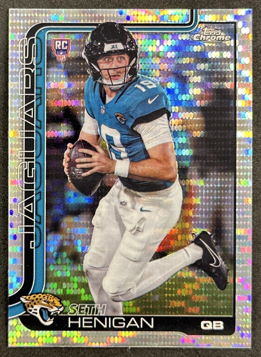 Seth Henigan 2025 Topps Chrome Rookie Pulsar Refractor Jaguars