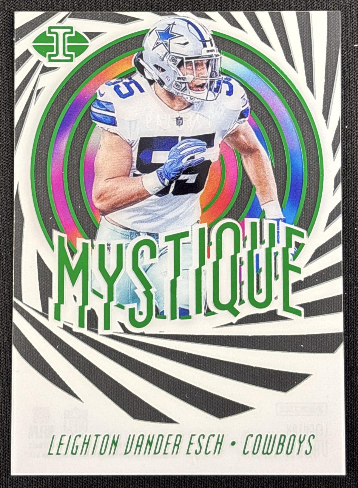 Leighton Vander Esch 2019 Panini Illusions Mystique Green /149 Cowboys
