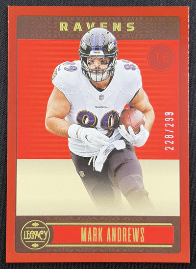 Mark Andrews 2023 Panini Legacy Red /299 Ravens
