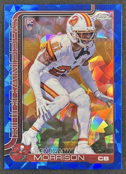 Benjamin Morrison 2025 Topps Chrome Sapphire Buccaneers front