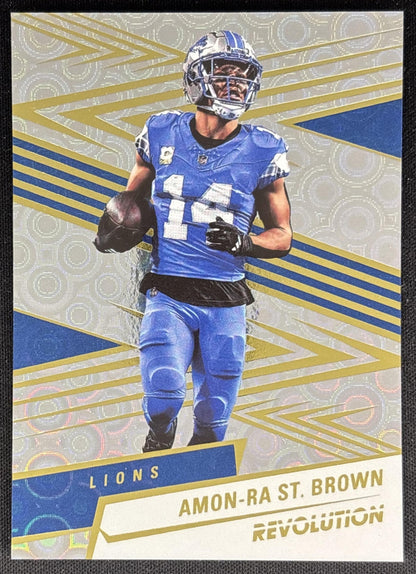 Amon-Ra St. Brown 2025 Panini Revolution Groove Lions Default Title Sports Trading Cards