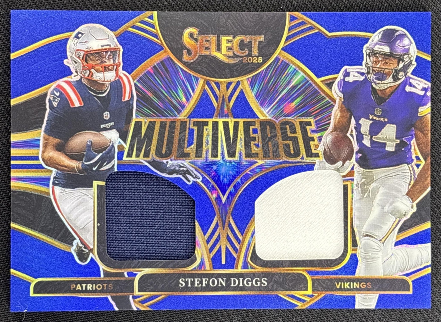 Stefon Diggs 2025 Panini Select Multiverse Jerseys Blue Prizm