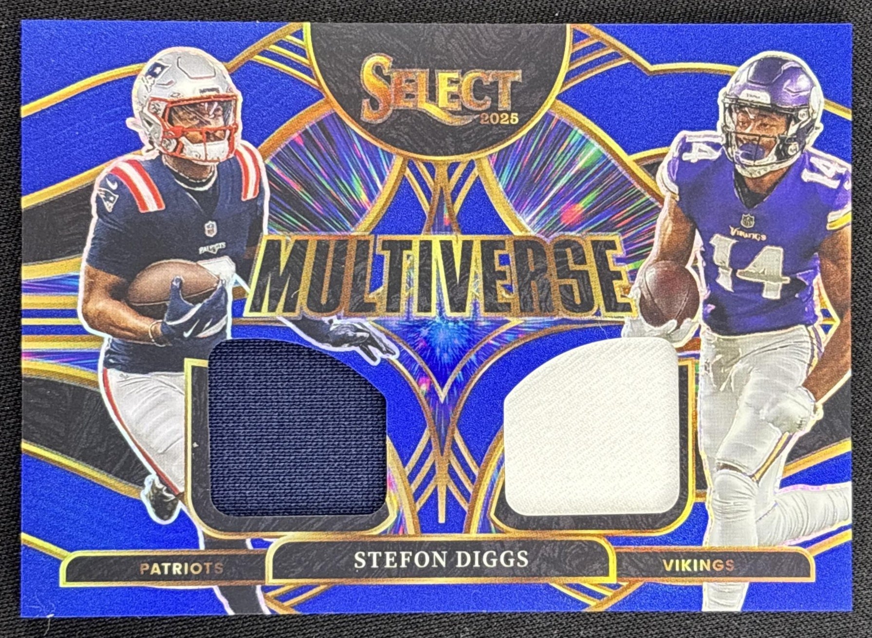 Stefon Diggs 2025 Panini Select Multiverse Jerseys Blue Prizm