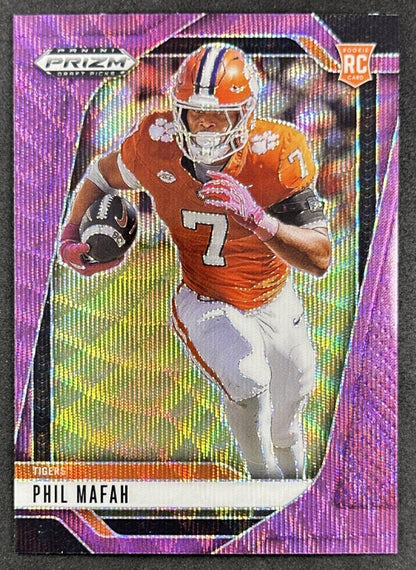 Phil Mafah 2025 Panini Prizm Draft Picks Purple Wave Tigers Cowboys