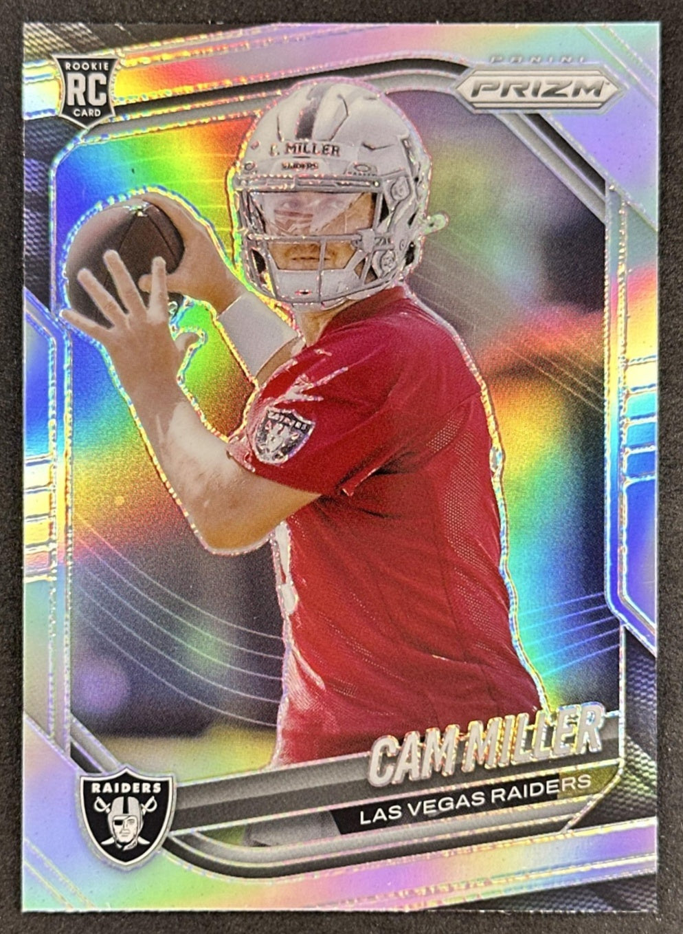 Cam Miller 2025 Panini Prizm Silver Raiders Sports Trading Cards