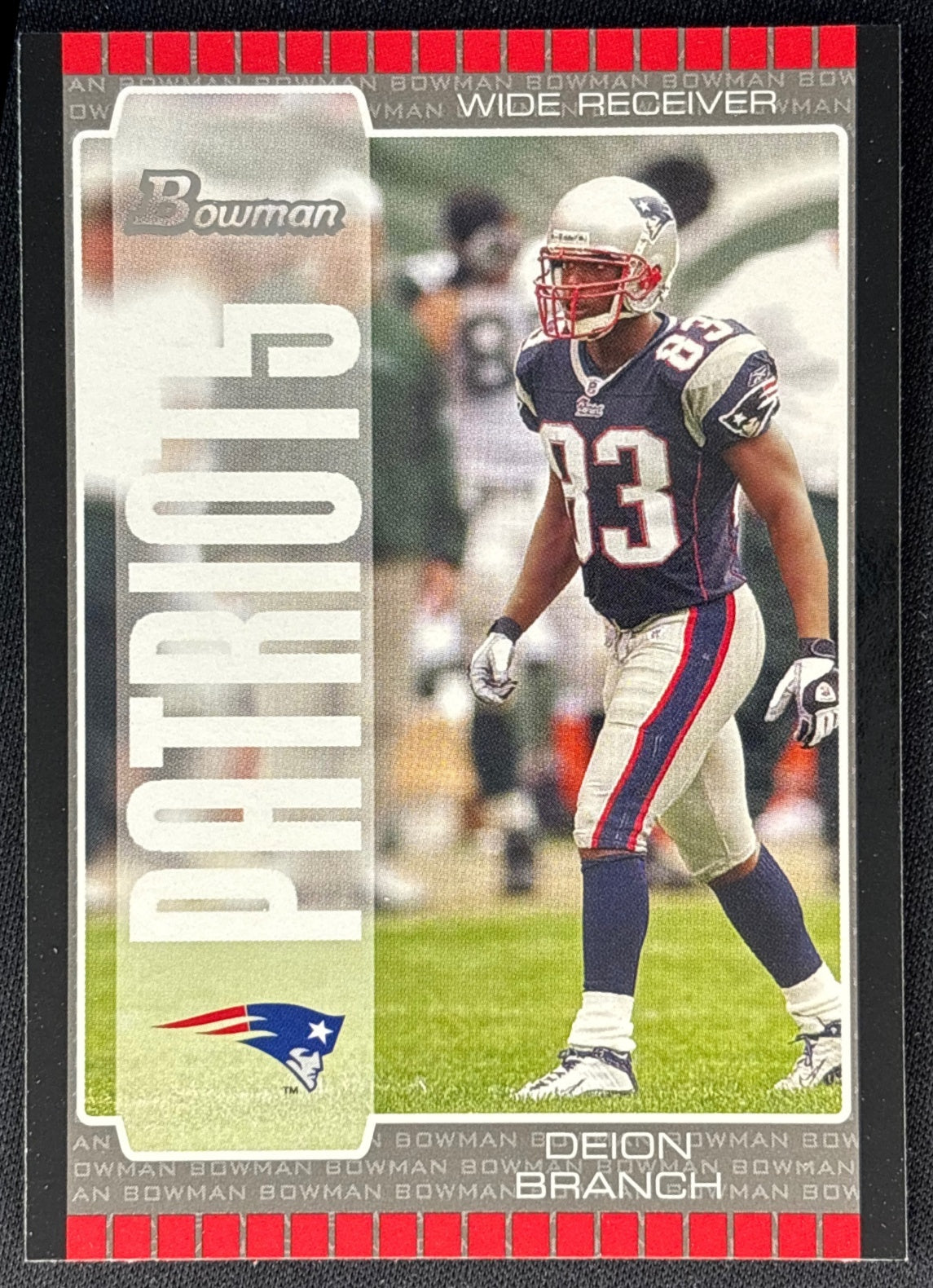 Deion Branch 2005 Bowman Patriots Sports Trading Cards