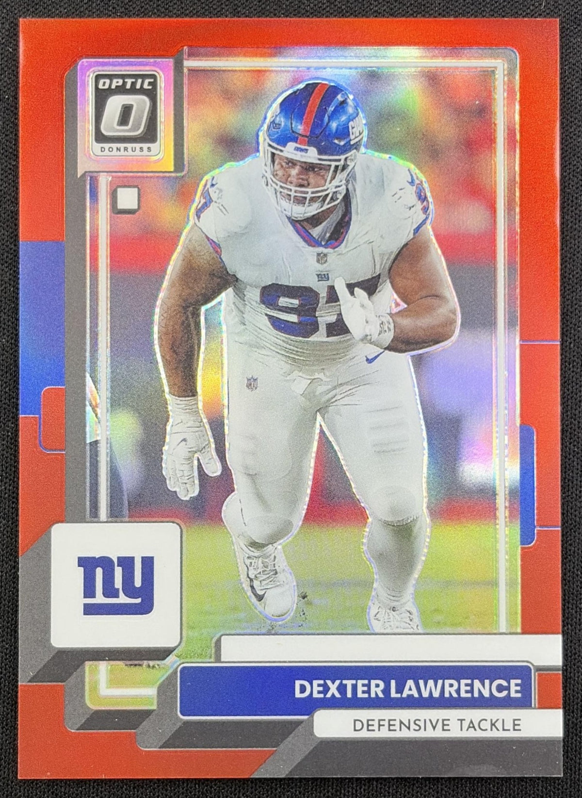 Dexter Lawrence 2022 Panini Donruss Optic Red /99 Giants