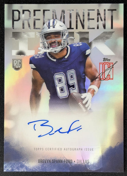 Brevyn Spann-Ford 2024 Topps Signature Class Preeminent Ink Auto Cowboys front