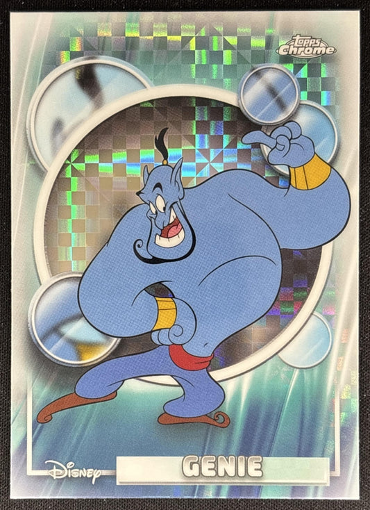 Genie 2026 Topps Chrome Disney X-Fractor Aladdin front