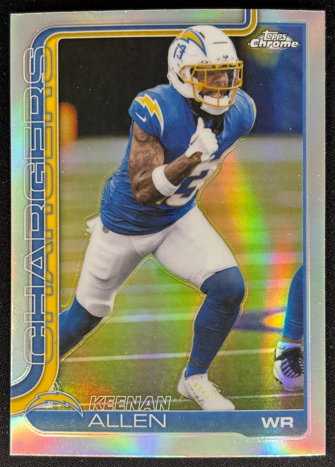 Keenan Allen 2025 Topps Chrome Refractor Chargers Sports Trading Cards