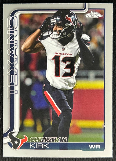 Christian Kirk 2025 Topps Chrome Texans Sports Trading Cards