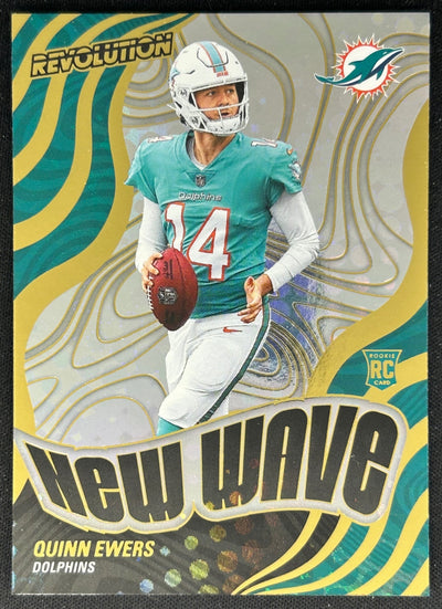 Quinn Ewers 2025 Panini Revolution New Wave Dolphins Sports Trading Cards