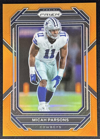 Micah Parsons 2022 Panini Prizm Orange /249 Cowboys Default Title Sports Trading Cards