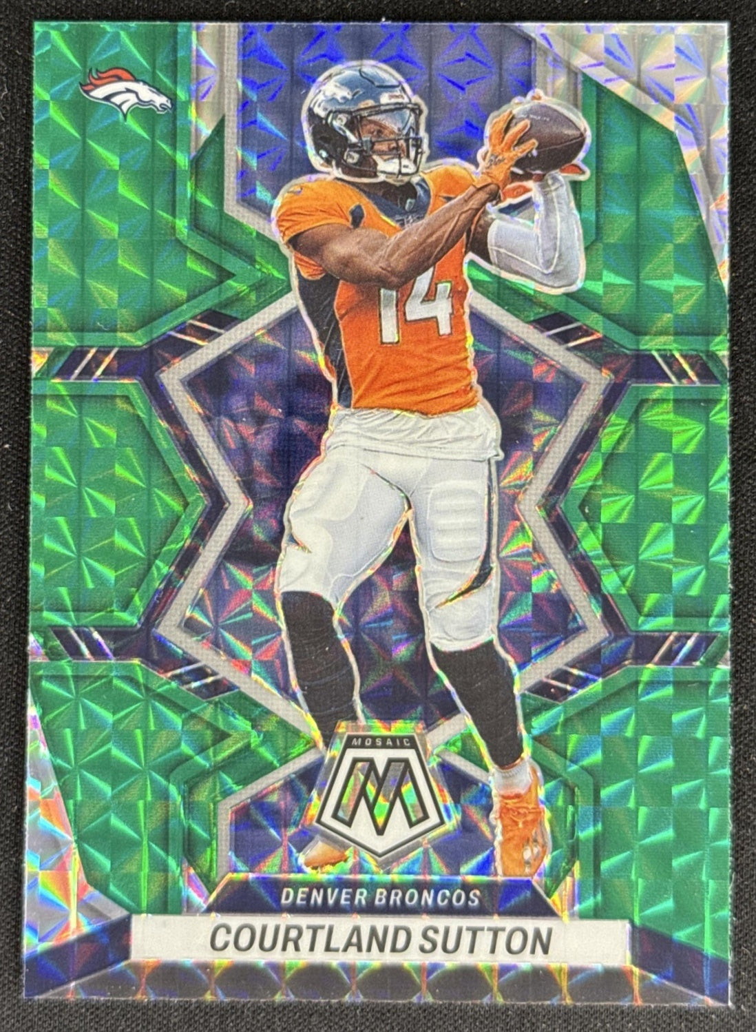 Courtland Sutton 2022 Panini Mosaic Green Broncos Default Title Sports Trading Card