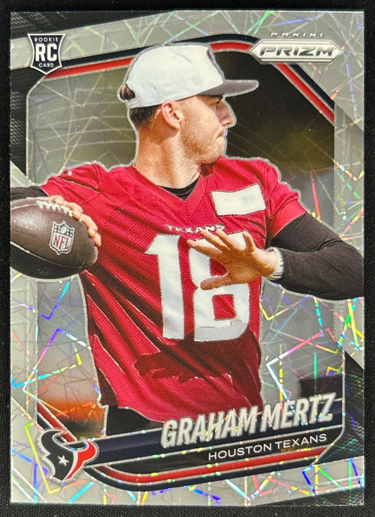 Graham Mertz 2025 Prizm Lazer Texans Sports Trading Cards