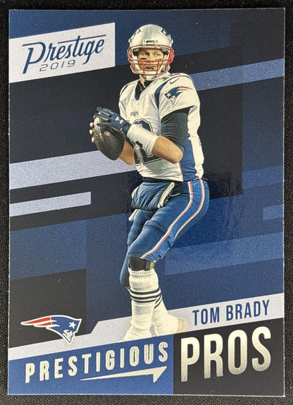Tom Brady 2019 Panini Prestige Prestigious Pros Patriots Sports Trading Cards