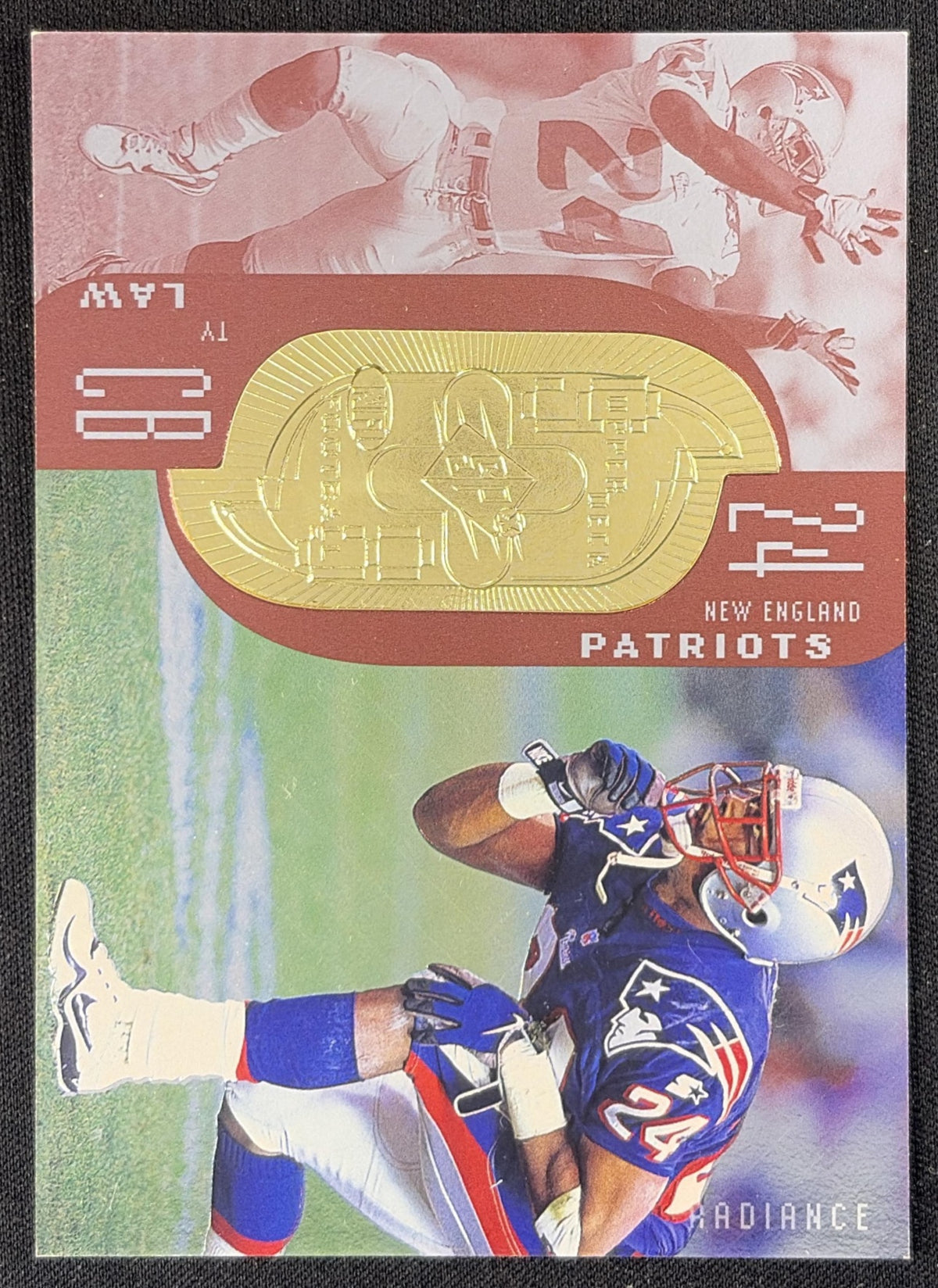 Ty Law 1998 SPx Finite Radiance /3800 Patriots