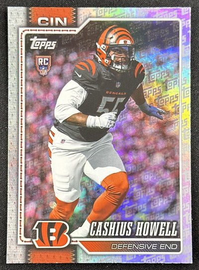 Cashius Howell 2026 Topps Flagship Fanatics Foil Bengals Sports Trading Card