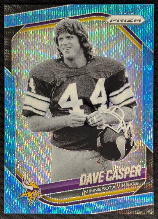 Dave Casper 2025 Prizm Blue Wave /230 Vikings front