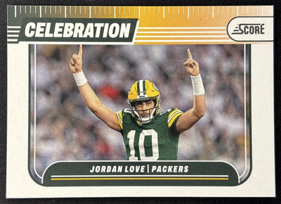Jordan Love 2024 Panini Score Celebration Packers Sports Trading Cards