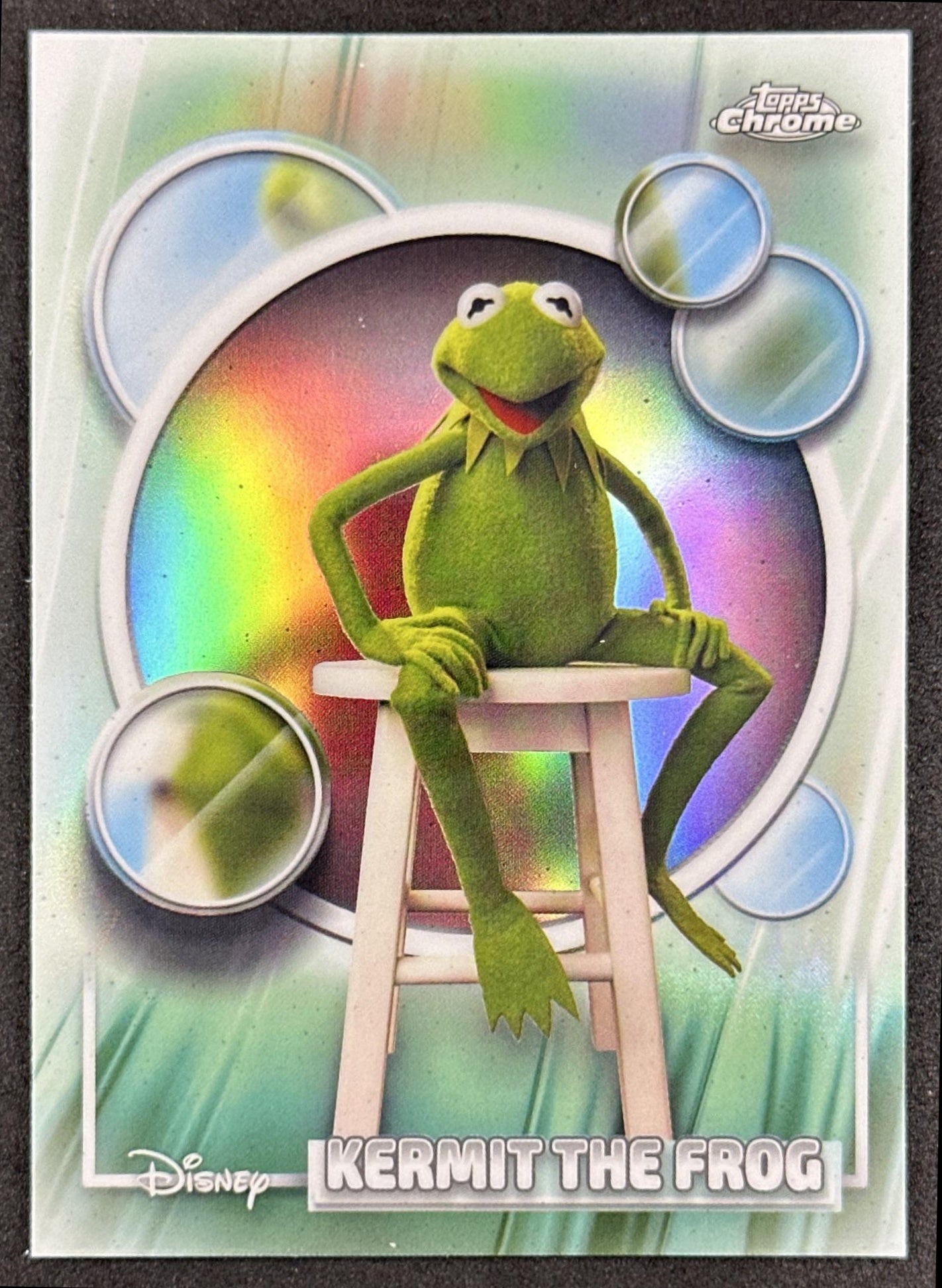 Kermit the Frog 2026 Topps Chrome Disney Refractor Muppets Front