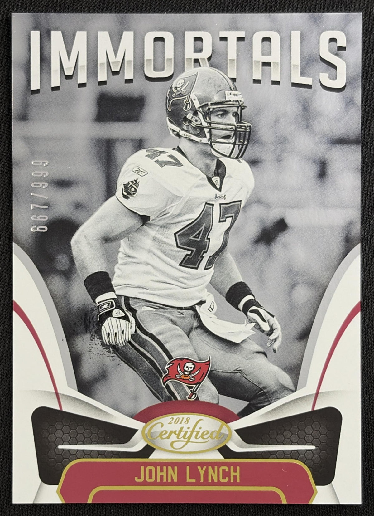 John Lynch 2018 Panini Certified /999 Buccaneers