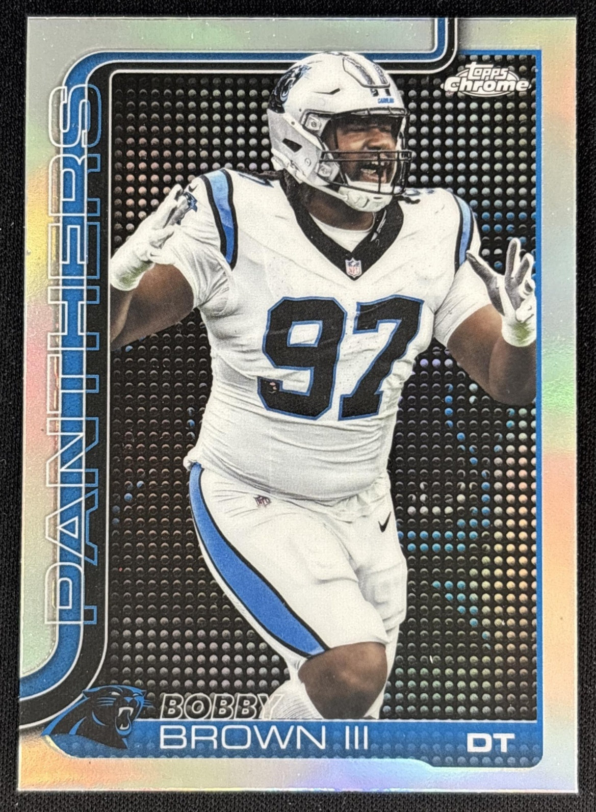 Bobby Brown III 2025 Topps Chrome Lightboard Logo Variation Panthers
