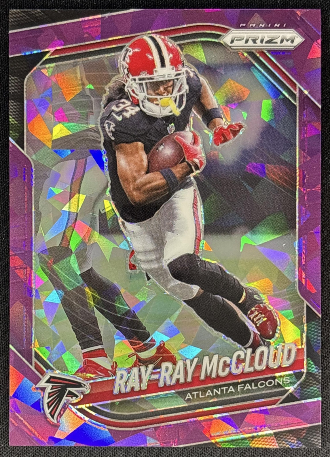 Ray-Ray McCloud 2025 Panini Prizm Purple Ice /225 Falcons Sports Trading Card