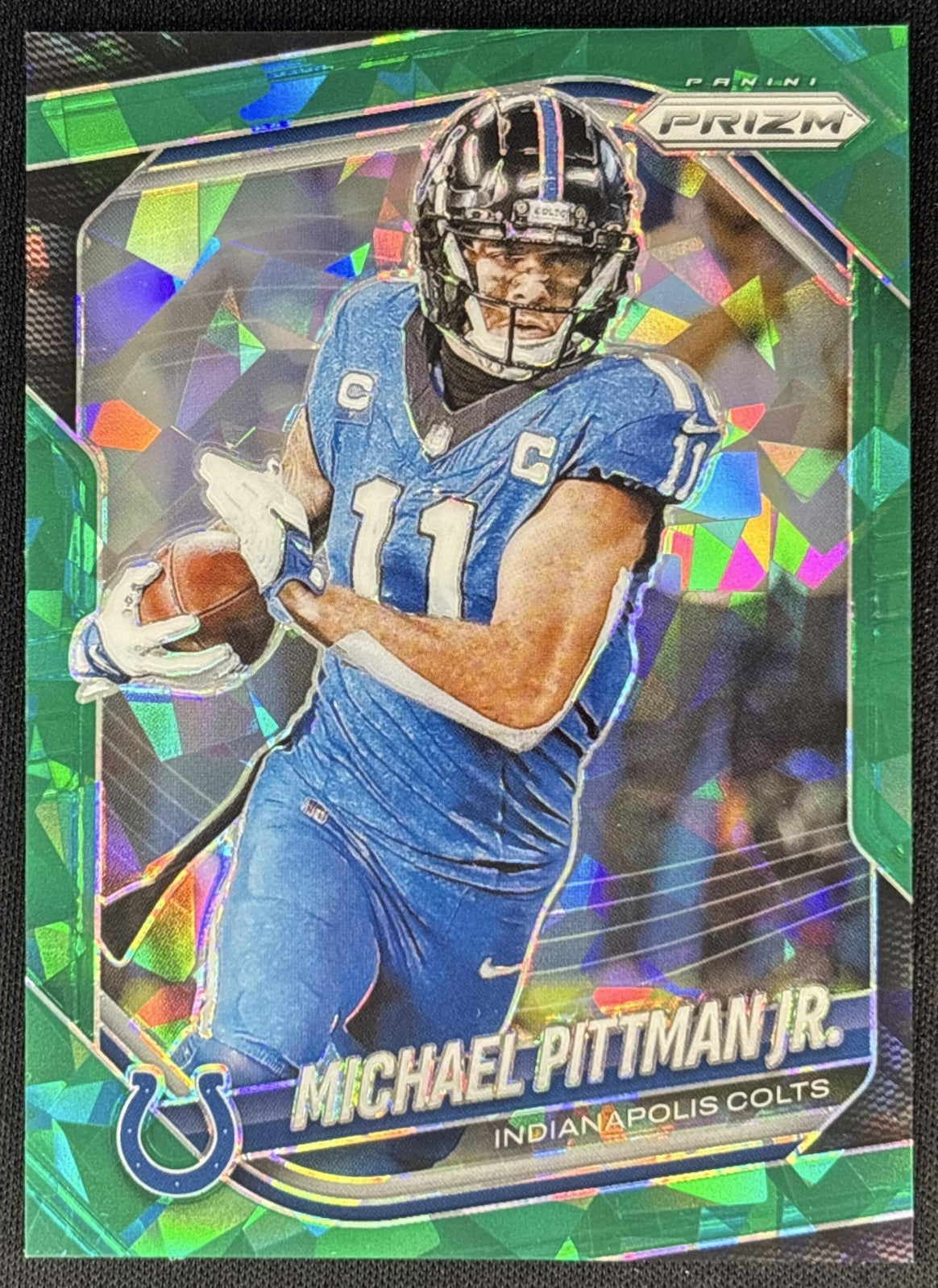 Michael Pittman Jr. 2025 Panini Prizm Green Ice Colts